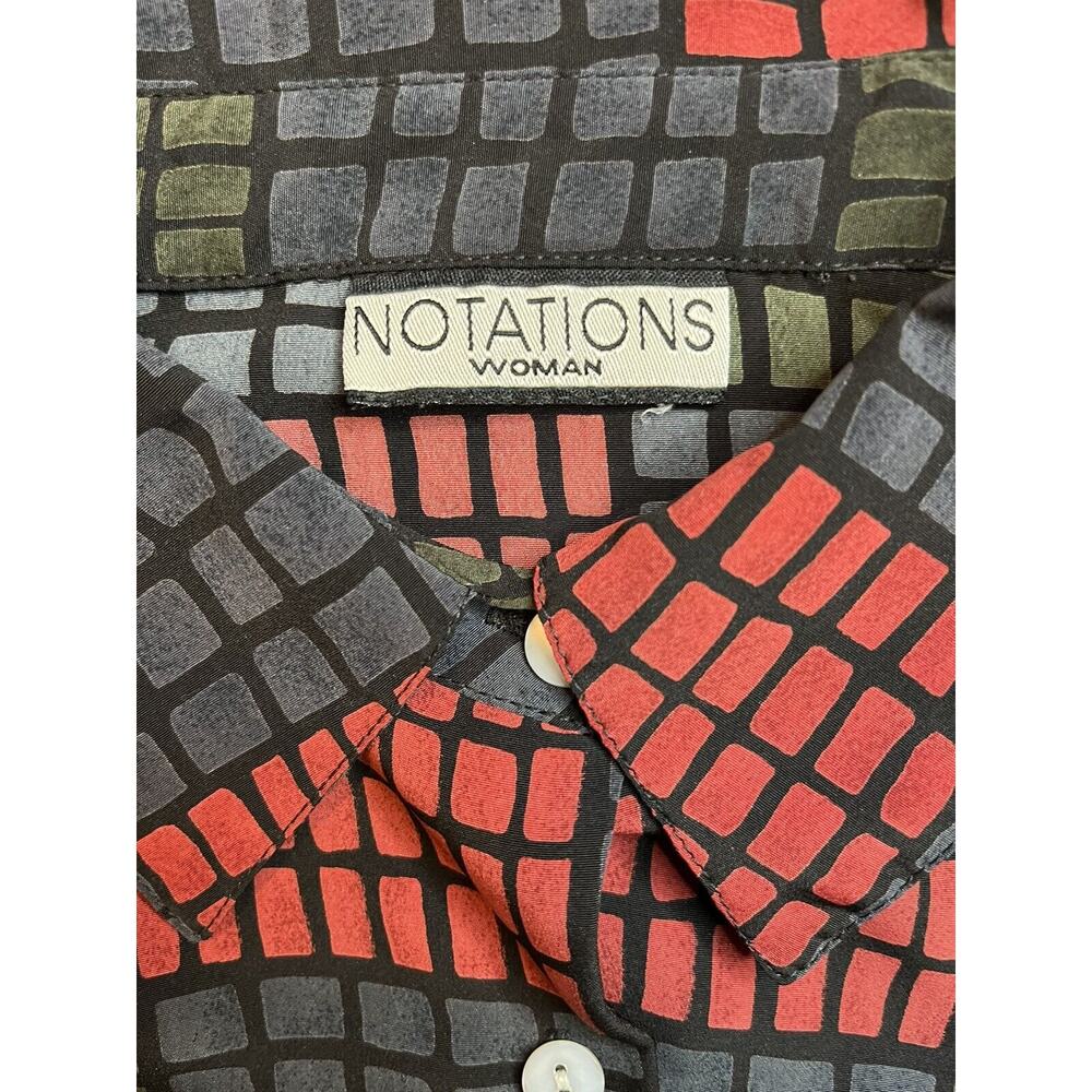 Notations Ladies Button Front Long Sleeve Blouse … - image 6